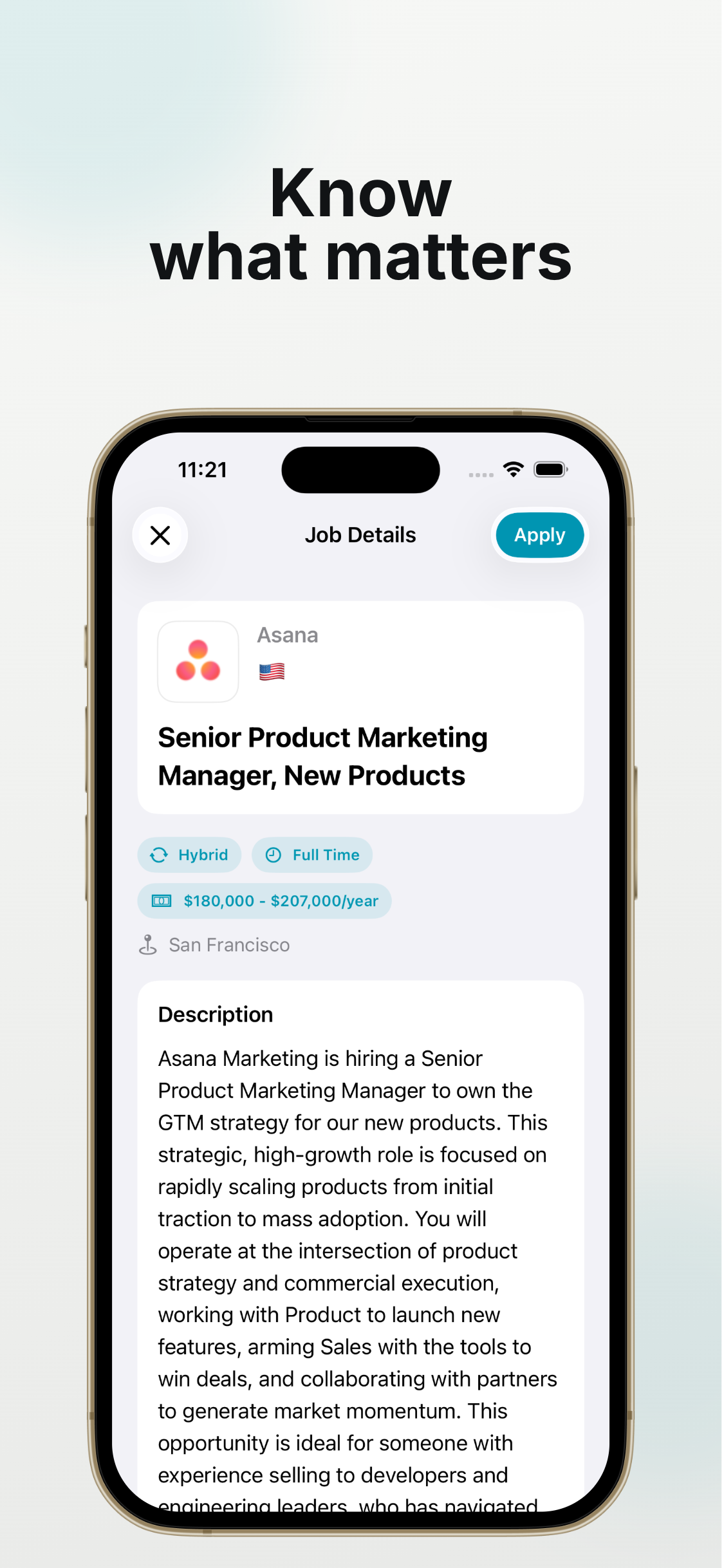 JobHunter saved profile and application answers screenshot